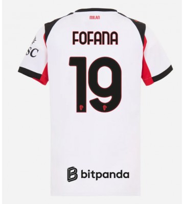 AC Milan Youssouf Fofana #19 Udebanetrøje Dame 2025-26 Kortærmet